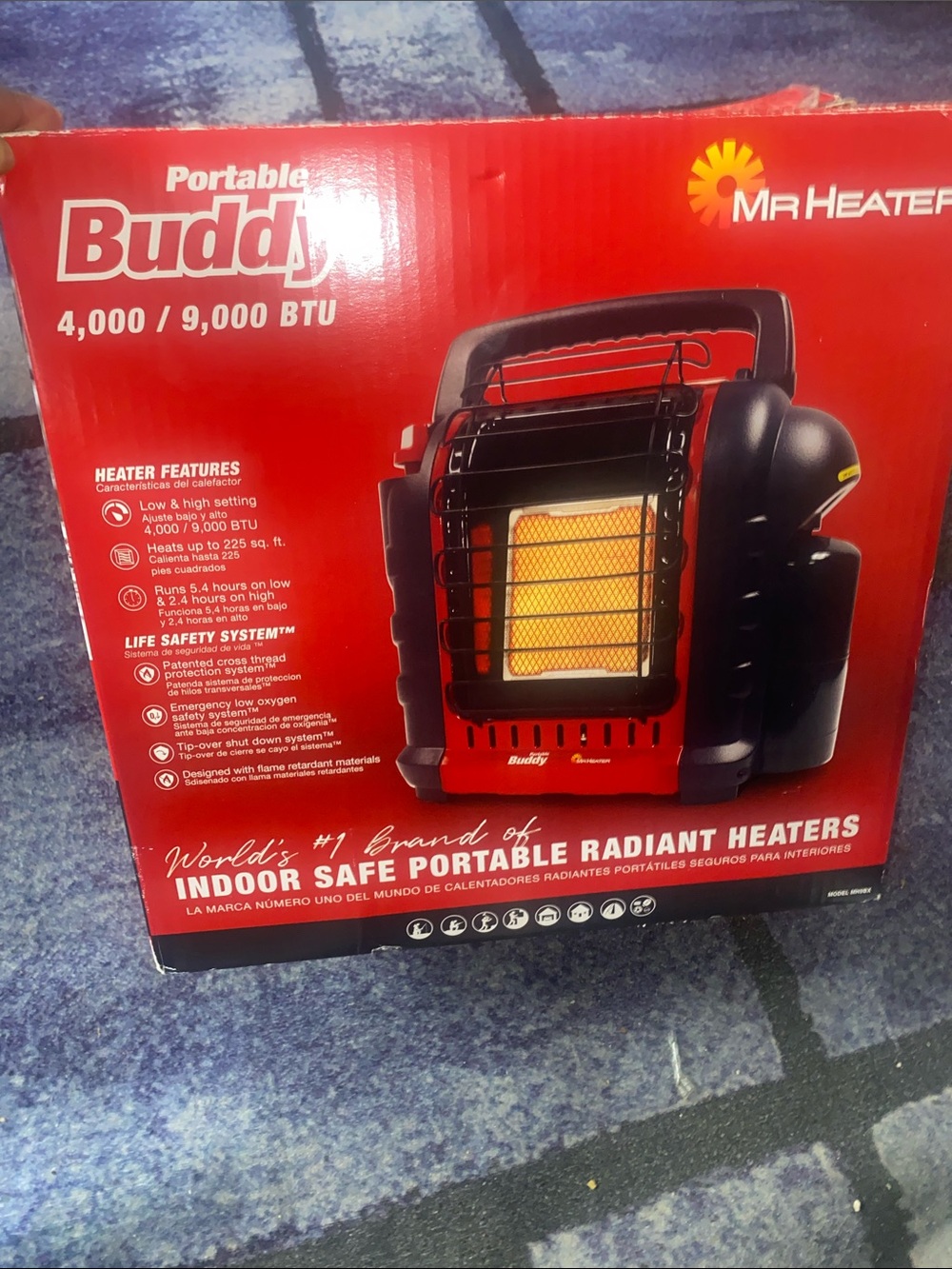 Mr Heater Portable Buddy Radiant Heater - Red and Black